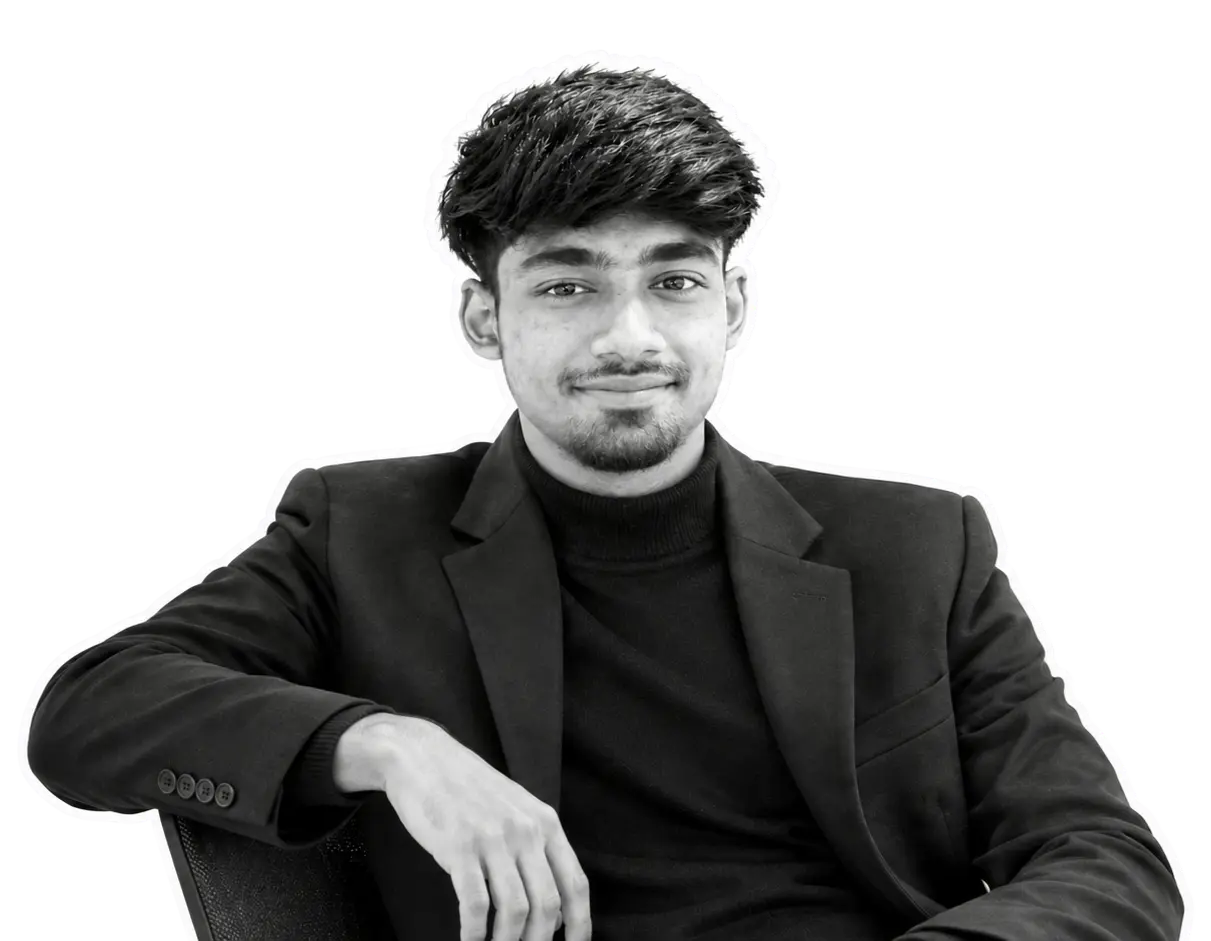 Rimon Babu - Web Developer and AI Automation Expert sitting in professional suit
